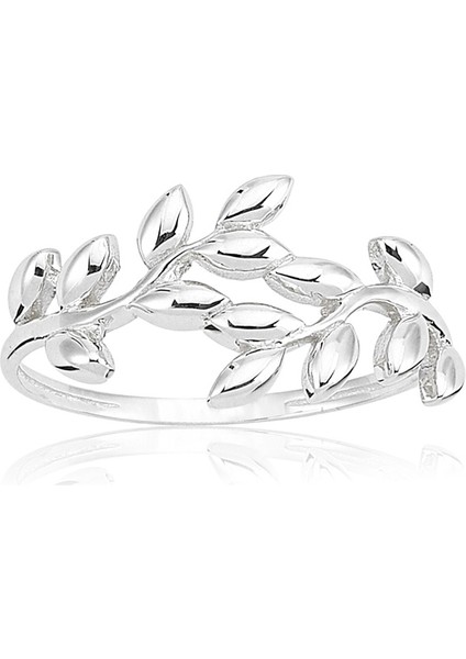 Zeytin Dalı 925 Ayar Gümüş Yüzük-Taşsız Gümüş Hediye Yüzük-Modern Hediye Gümüş Yüzük fiyatları