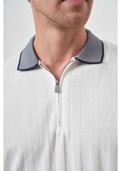 Erkek Ekru Trend Polo Yaka T-Shirt modelleri