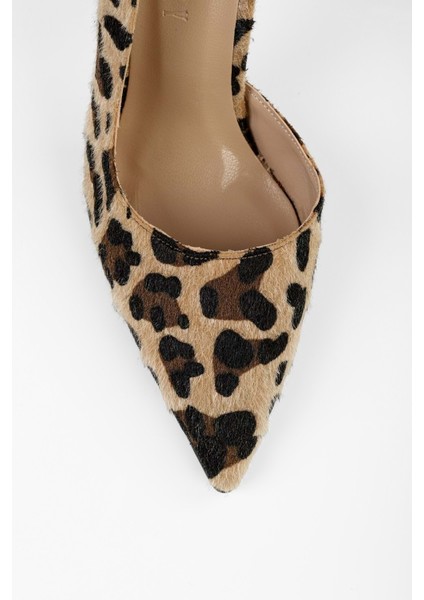 Kadın Massy Leopar Desenli Tüylü Stiletto indirimleri