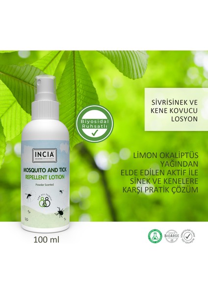 Sivrisinek ve Kene Kovucu Sprey Losyon Nemlendirici Tüm Vücut İçin 100 ml fiyatları