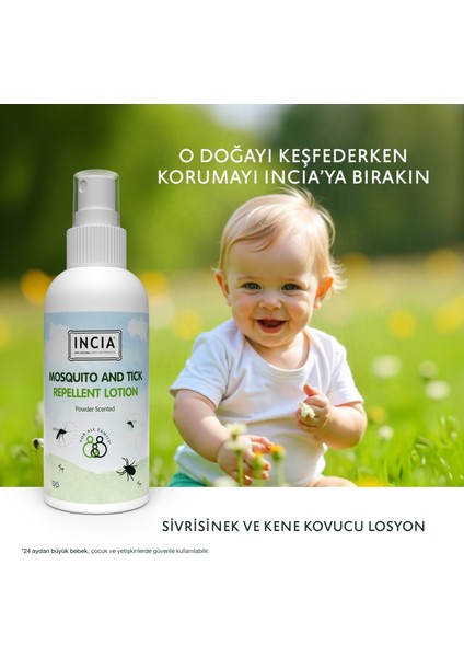 Sivrisinek ve Kene Kovucu Sprey Losyon Nemlendirici Tüm Vücut İçin 100 ml indirimleri