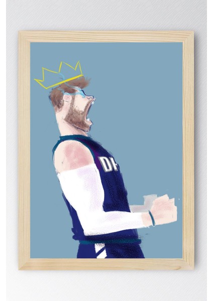 Luka Doncic Çerçeveli Tablo - Basketbol Nba Posteri Tablo