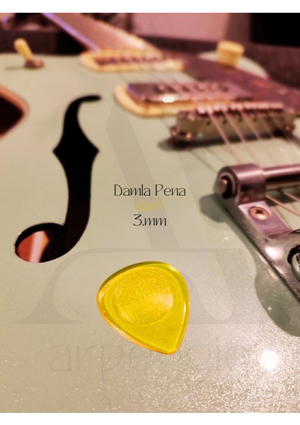 Gitar Pena Deneyim Seti – 3 Selüloid Pena - 5 Damla Pena - Pena Şarjörü Hediyeli