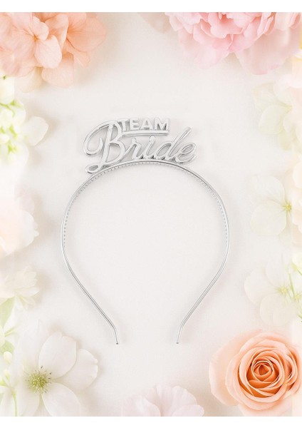 Team Bride Taç Bekarlığa Veda Parti Tacı Gümüş