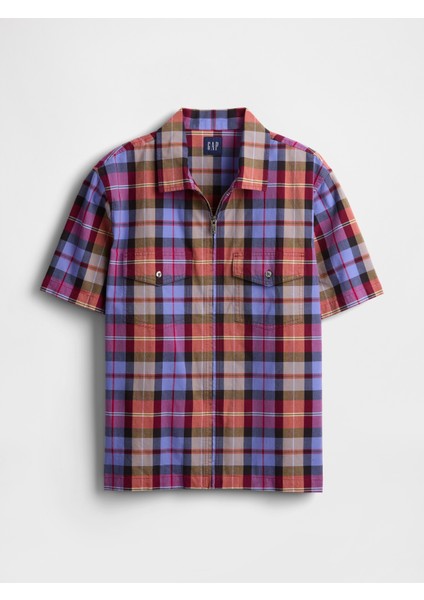 Erkek Mor Kareli Oxford Gömlek fiyatları