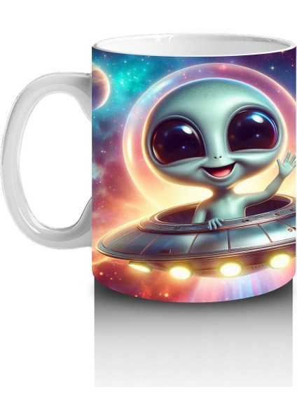 Çocuklara Sütü Sevdiren Ufo Arkadaşları Kupa Bardak