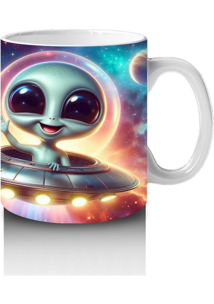 Çocuklara Sütü Sevdiren Ufo Arkadaşları Kupa Bardak