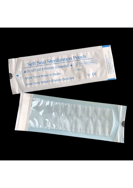 Sterilize Şeffaf Poşet 20'li- 90MM*260MM - Sterilizasyon Zarfı 20 Adet-Manikür&Pedikür Ekipmanları İçin