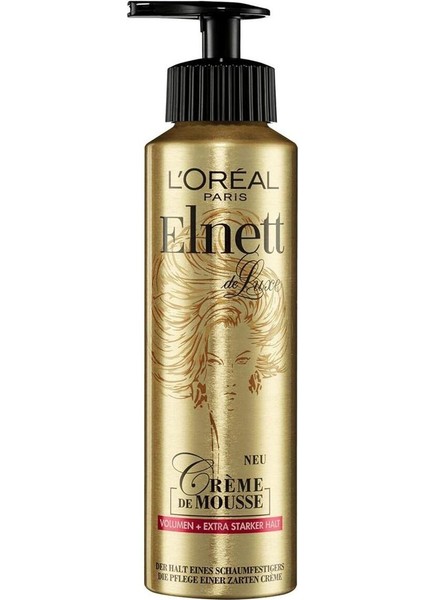 Elnett Hacim Veren Köpük Kıvırcık Saçlar İçin 200ml Kremsi Doku