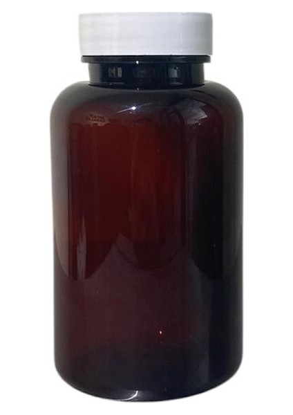 200 ml Kahverengi Tablet Şişesi Beyaz Kapak, 24 Adet, Tablet Şişesi, Ecza Şişesi, Kozmetik Şişe