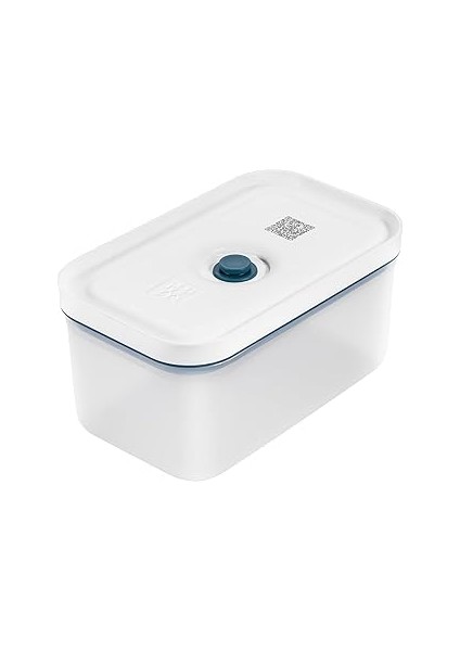 Fresh & Save Vakumlu Saklama Kabı, M, Plastik, Yari Şeffaf-Akdeniz Mavisi