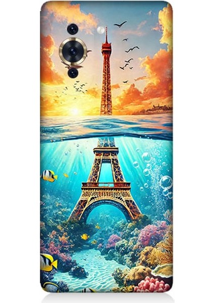 Huaweı Nova 10 Se Uyumlu Denizaltında Eyfel Hayali Desenli Silikon Kılıf