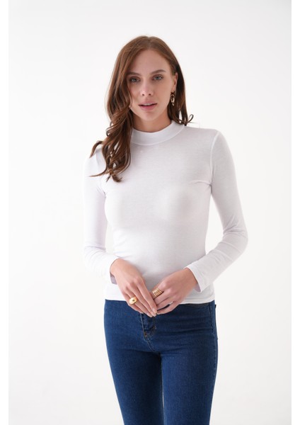 Uzun Kollu Dik Yaka Boğazlı Body/bluz fırsatları