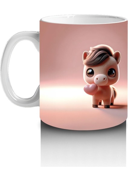 Çocuklara Sütü Sevdiren Minik Pony Kupa Bardak