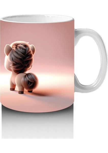 Çocuklara Sütü Sevdiren Minik Pony Kupa Bardak