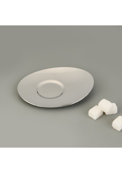 Monaco 6 Parça Çay Tabağı Seti - Inox modelleri