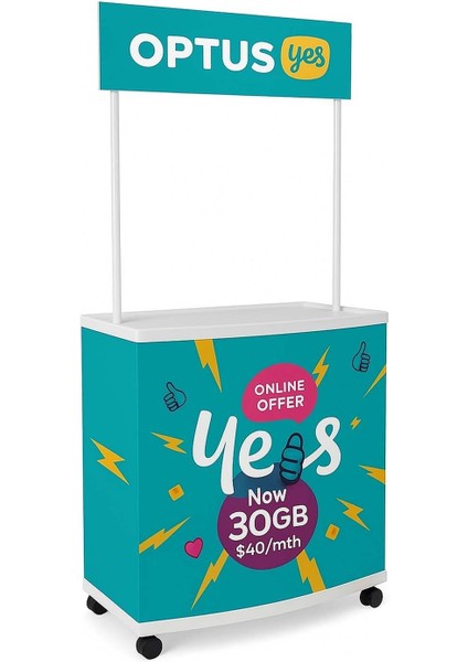 Tekerlekli Reklam Tanıtım ve Tadım Standı