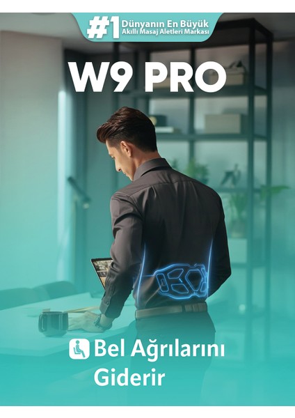 W9 Pro Taşınabilir Bel ve Sırt Masaj Robotu