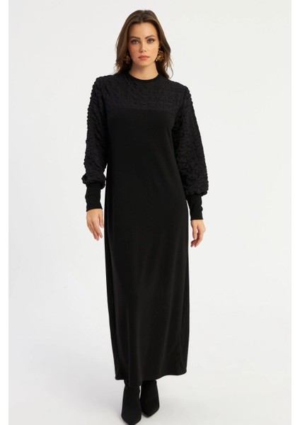 Kadın Siyah Maxi Elbise MBK57 fiyatları