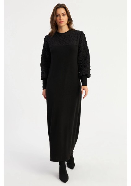 Kadın Siyah Maxi Elbise MBK57 indirimleri