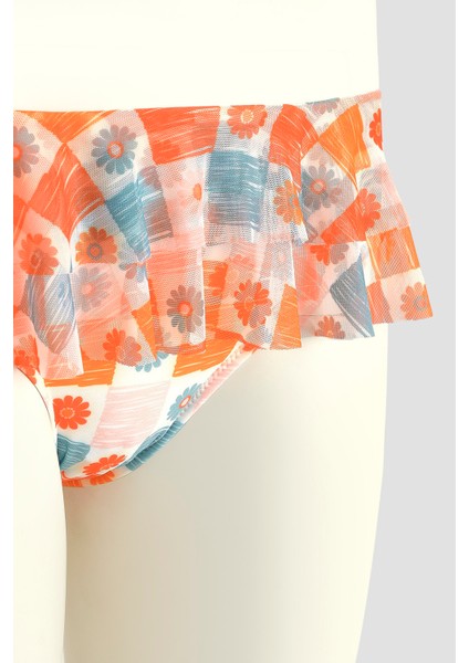 Turuncu Daisy Forest Tek Alt Bikini fiyatları