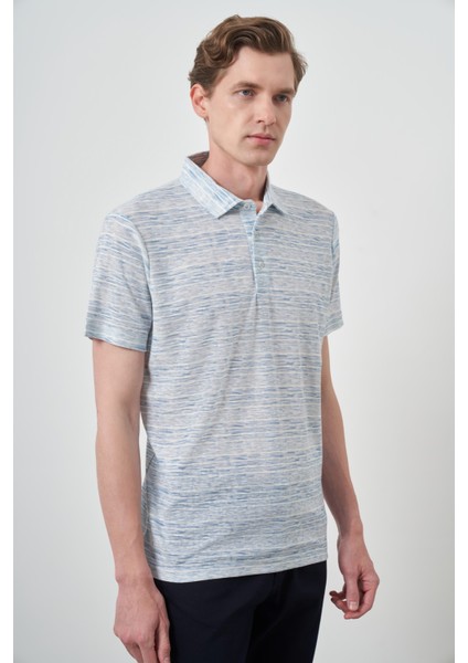 Erkek Mavi Trend Dinamik Fit Polo Yaka T-Shirt fiyatları