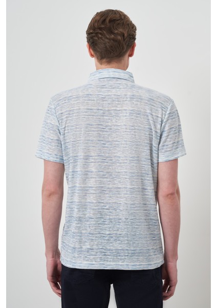 Erkek Mavi Trend Dinamik Fit Polo Yaka T-Shirt indirimleri