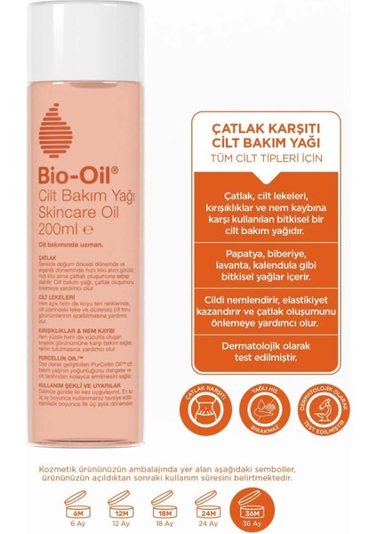 Seyahat Seti: Bio-Oil Çatlak Karşıtı & Leke Karşıtı Nemlendirici Cilt Bakım Yağı 200ML - 25ML SET fiyatları