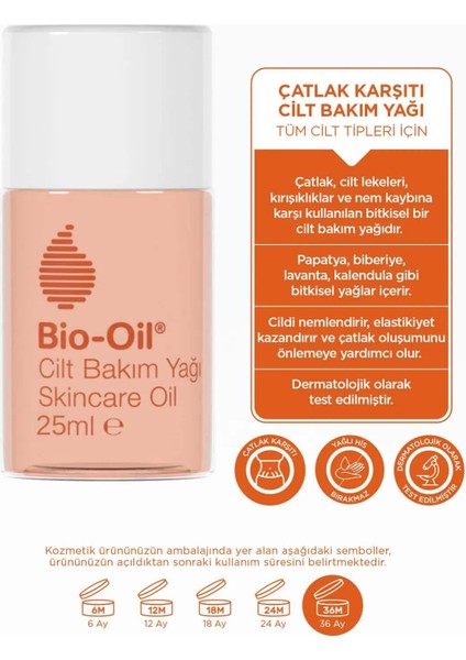 Seyahat Seti: Bio-Oil Çatlak Karşıtı & Leke Karşıtı Nemlendirici Cilt Bakım Yağı 200ML - 25ML SET modelleri