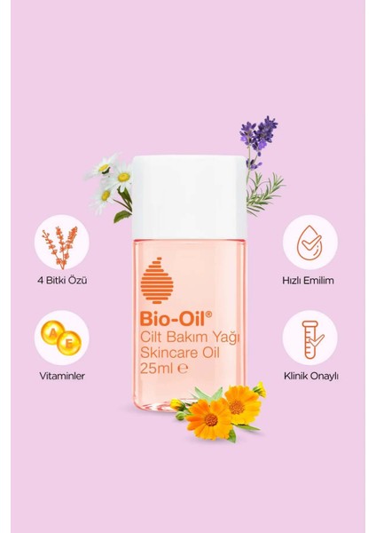 Seyahat Seti: Bio-Oil Çatlak Karşıtı & Leke Karşıtı Nemlendirici Cilt Bakım Yağı 200ML - 25ML SET indirimleri