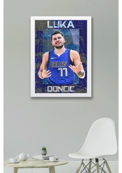 Luka Doncic Çerçeveli Tablo - Basketbol Nba Posteri Tablo fiyatları