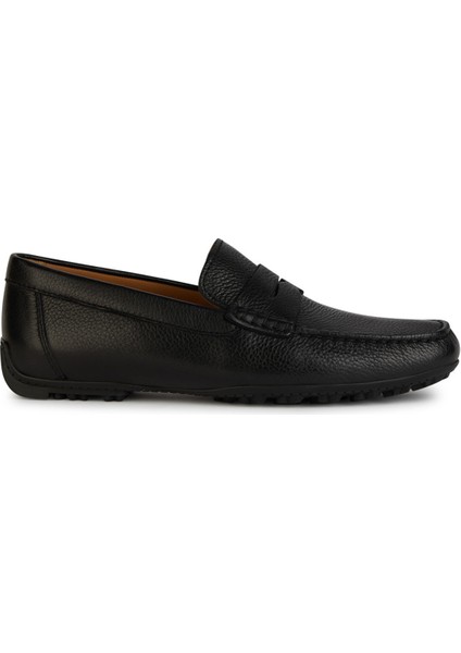 Erkek Siyah U Kosmopolis + Grip B - Tum Deri Casual Loafer U35CFB00034C9997