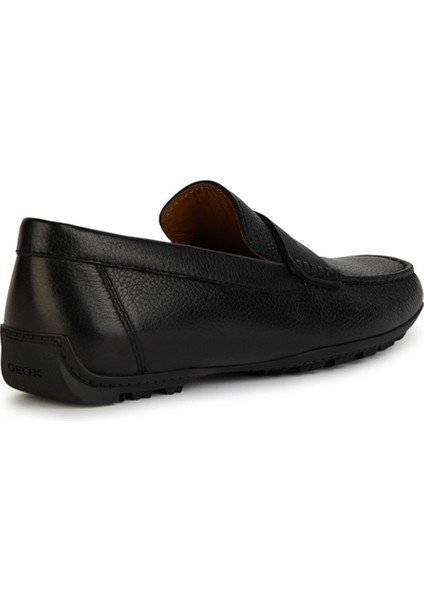 Erkek Siyah U Kosmopolis + Grip B - Tum Deri Casual Loafer U35CFB00034C9997