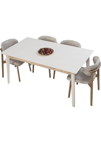 Uriel Yemek Odası Takımı (Yemek Masası + 4 Adet Sandalye)