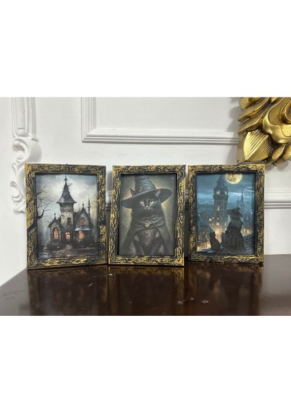 Vintage Tarzı Dekoratif Duvar Tablo 20CM