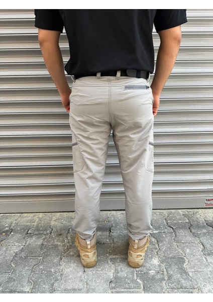 Gri Çok Cepli Taktik Pantolon – Esnek & Su Itici Outdoor Güvenlik Pantolonu | Nkystore fiyatları