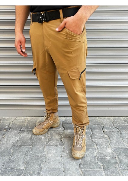 Taba Çok Cepli Taktik Pantolon – Esnek & Su Itici Outdoor Güvenlik Pantolonu | Nkystore modelleri