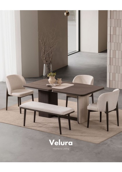 Enna Plus Yemek Odası Takımı (Yemek Masası + 4 Adet Sandalye)