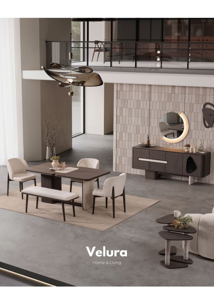Enna Plus Yemek Odası Takımı (Yemek Masası + 4 Adet Sandalye)
