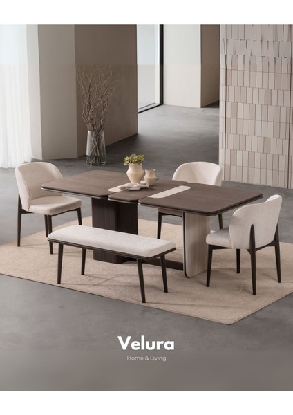 Enna Plus Yemek Odası Takımı (Yemek Masası + 4 Adet Sandalye)