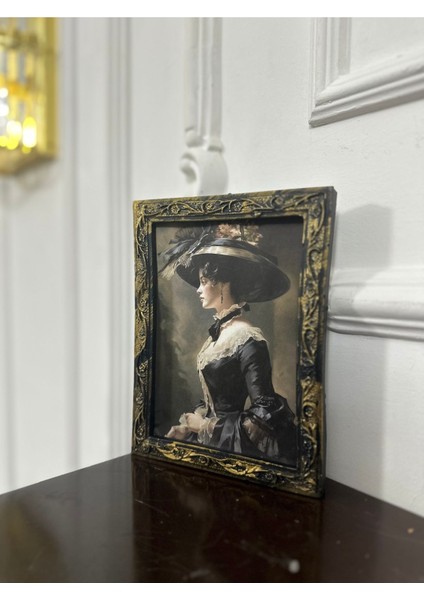 El Yapımı Vintage Tarzı Dekopaj Tablo 20CM