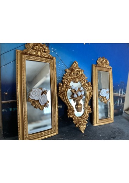 Duvar Tablosu 3lü Set Aynalı Dekoratif 50CM fiyatları