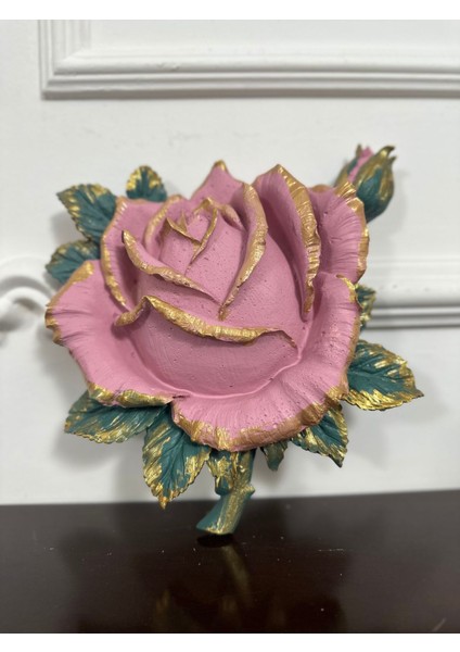 Duvar Süsü , Modern Şakayık ve Gül Duvar Dekoru 2 Li Set (25 Cm) fırsatları