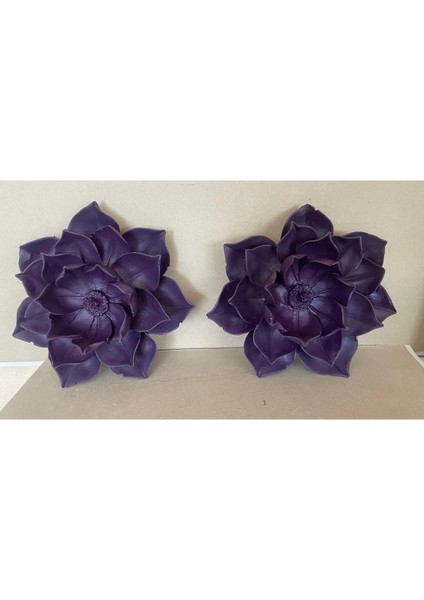 Dekoratif Duvar Çiçeği Lotus 2 Li Set