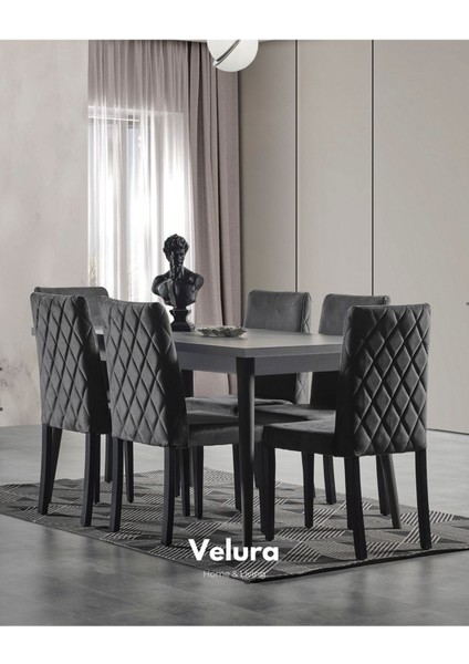 Zümrüt Yemek Odası Takımı (Yemek Masası + 4 Adet Sandalye)