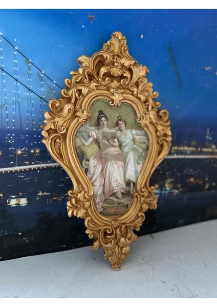 El Yapımı Vintage Tarzı Tablo 42CM