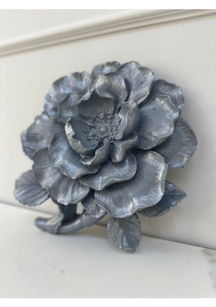 2 Li Gri Duvar Çiçek , Şakayık Duvar Süsü