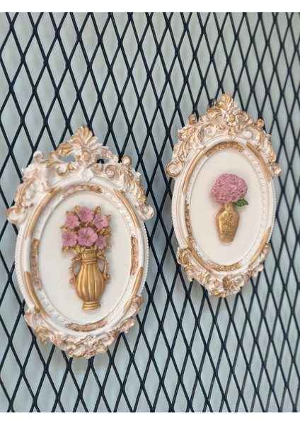 Tasarım Masa Duvar Çiçekli Tablo 2 Li modelleri