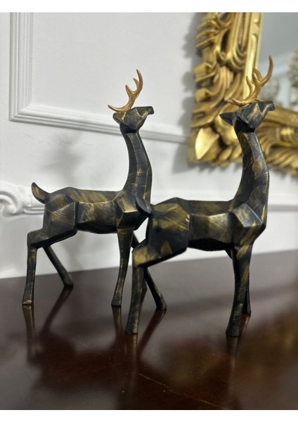 Geyik Biblo Heykel 2 Li Set modelleri