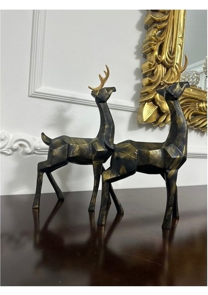 Geyik Biblo Heykel 2 Li Set fırsatları